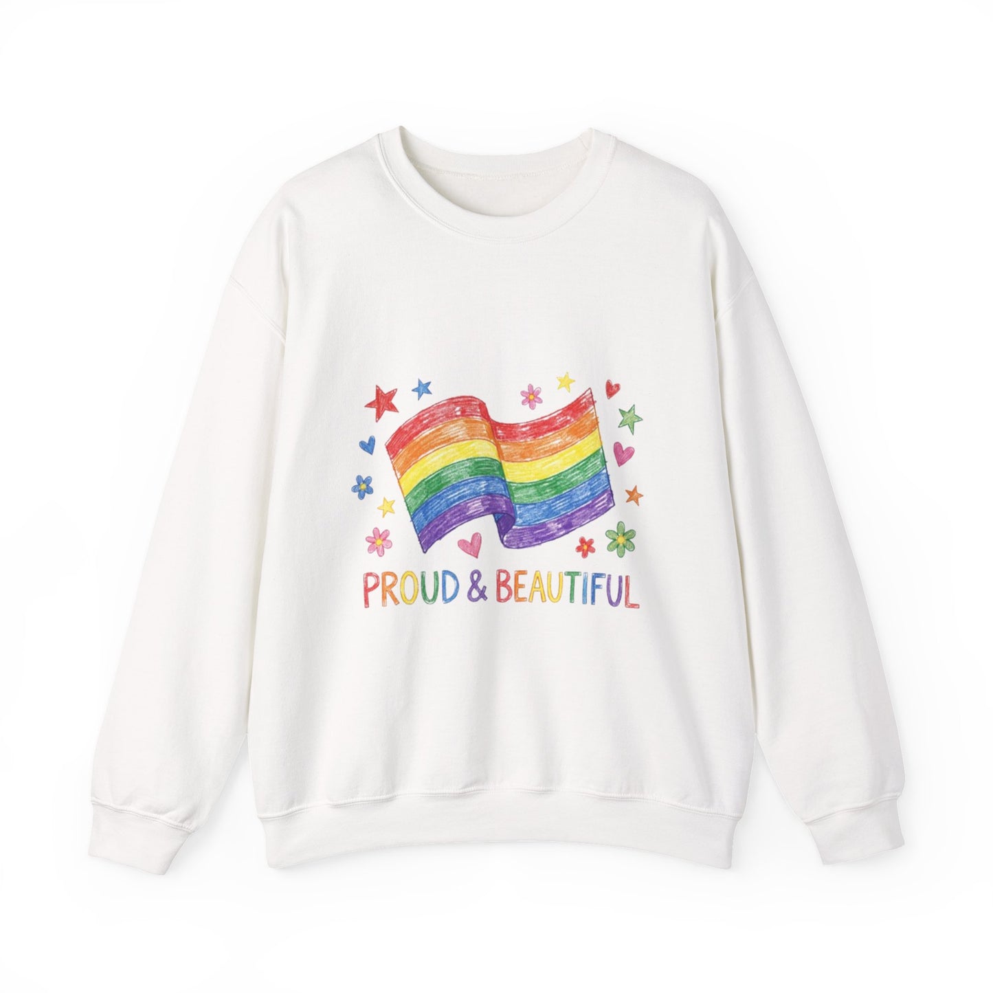 Proud & Beautiful Rainbow Flag Sweatshirt