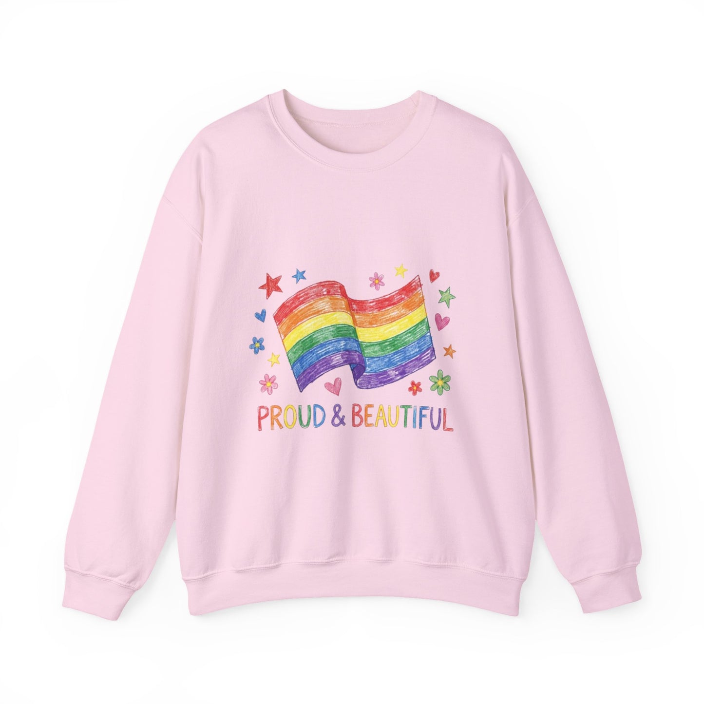 Proud & Beautiful Rainbow Flag Sweatshirt