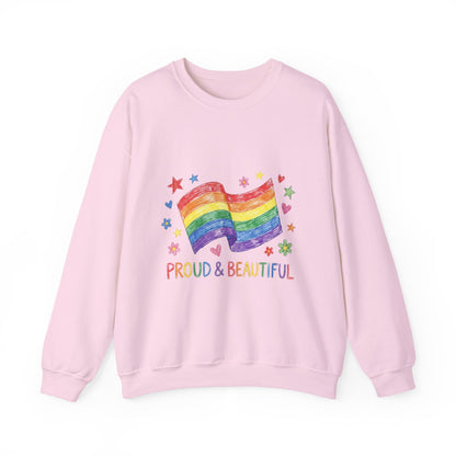 Proud & Beautiful Rainbow Flag Sweatshirt